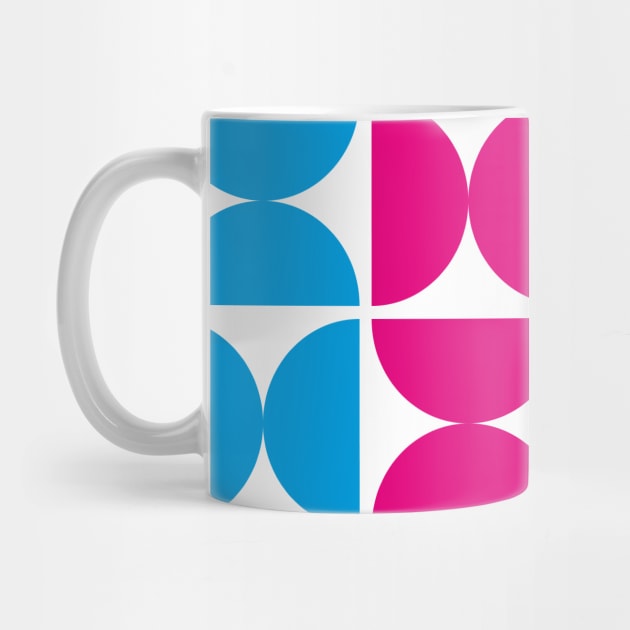 CMYK Colorful Modern Geometric Pattern by casbuijsman